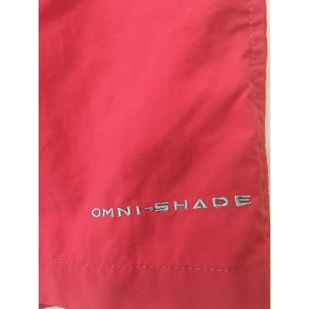 Columbia Omni Shade Coral Pink XXL 8 Bathing Suit Water Shorts Elastic Waist